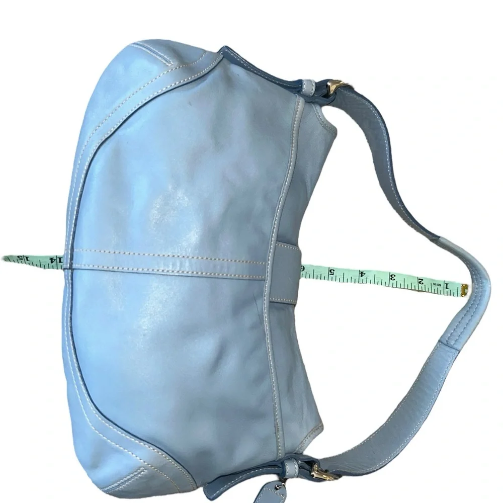 Coach Vintage Style 9248 Blue Leather signature soho bag RARE y2k